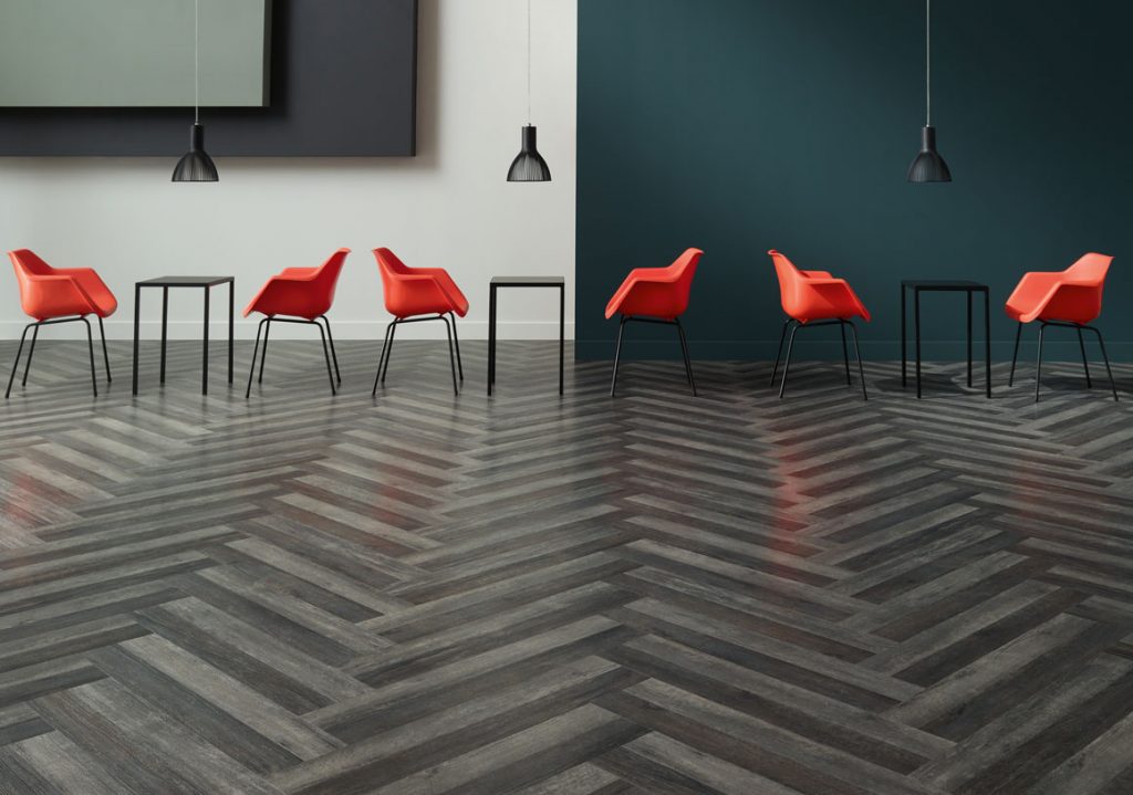 commercial interior showing LVT flooring