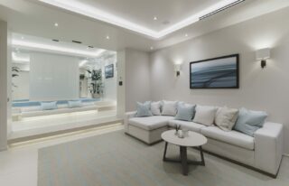 neutral interiors in spa area by OCCA
